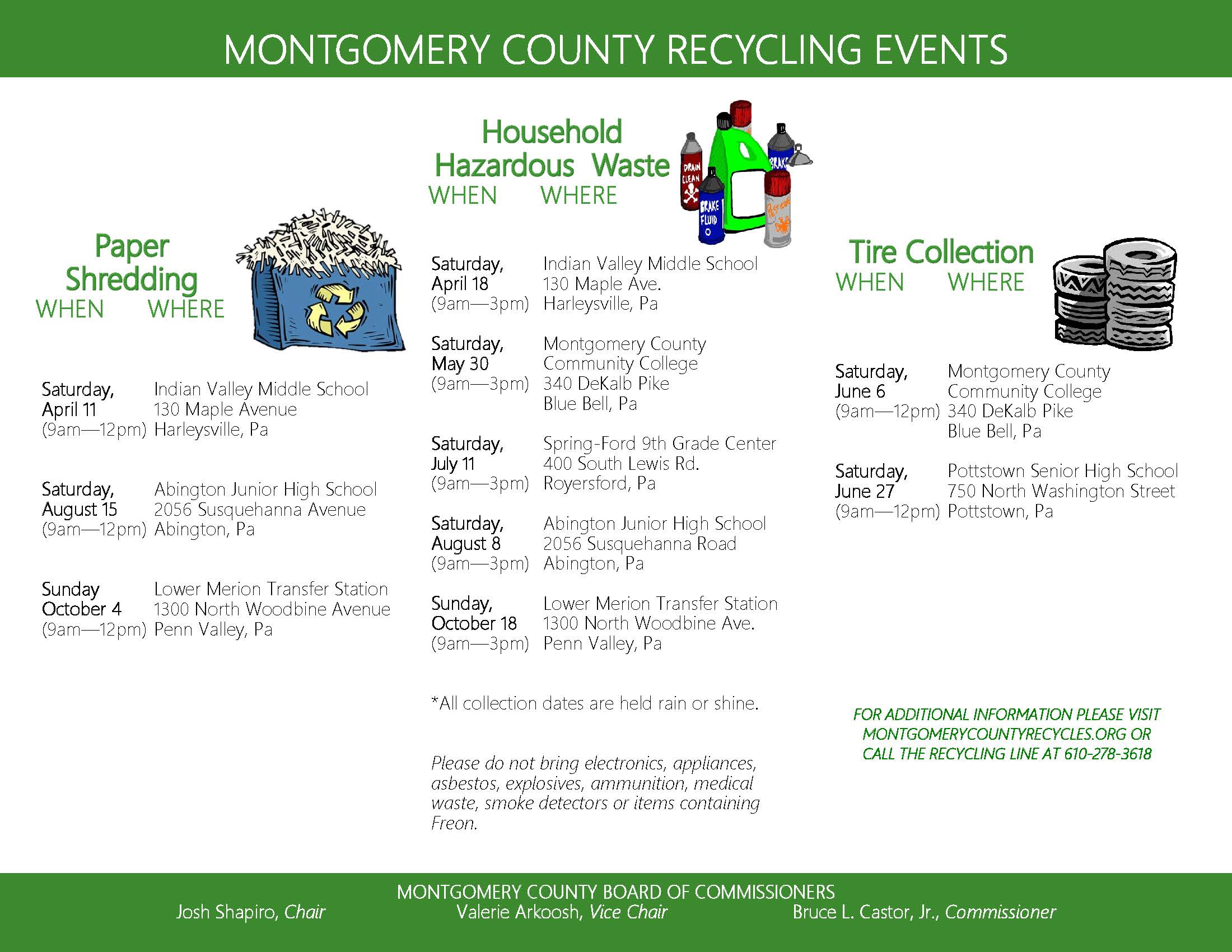 Recycling Dates Flyer